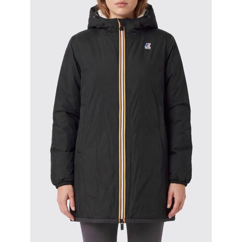K-Way Women Jacin Orsetto Knee-Length Parka K-Way With Hood And Faux-Fur Lining
